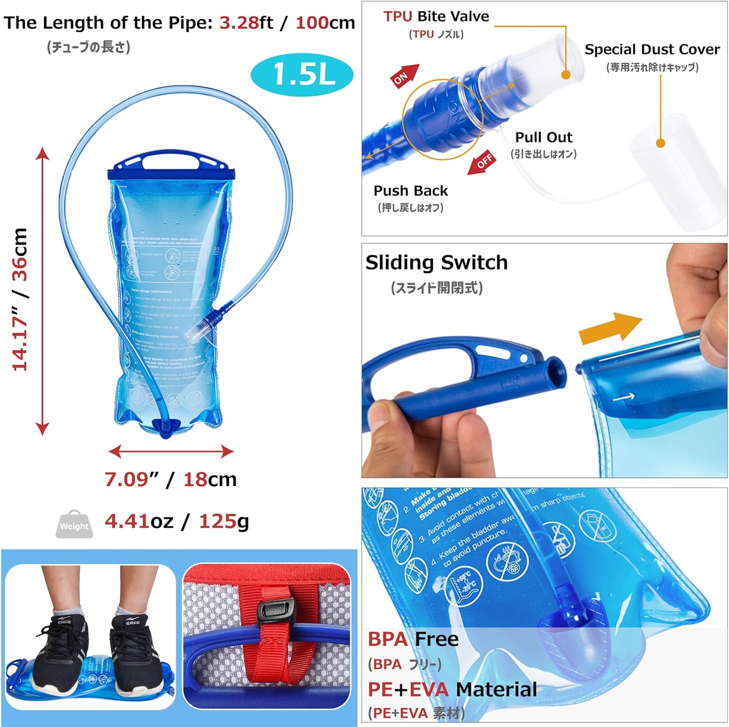 Azarxis Hydration Running Vest Backpack Pack 5L 5.5L for Women and Men Jogging Trail Race Marathon Cycling Hiking - Image 7